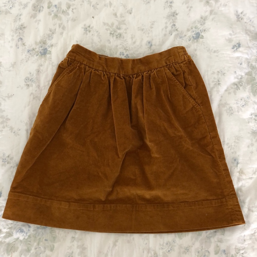 Corduroy j crew skirt